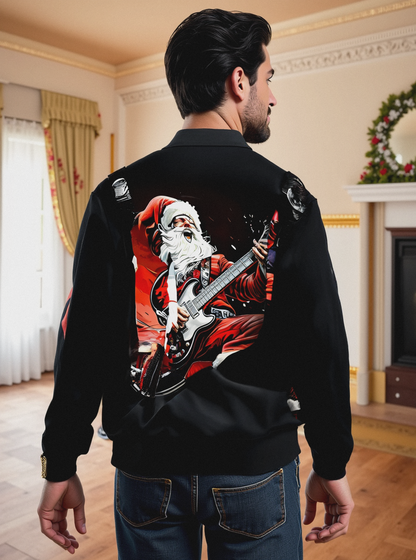 CozyXmas - Christmas Santa Rockstar Print
