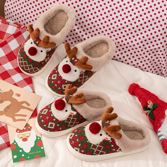 CozyXmas - Reindeer Slippers Unisex