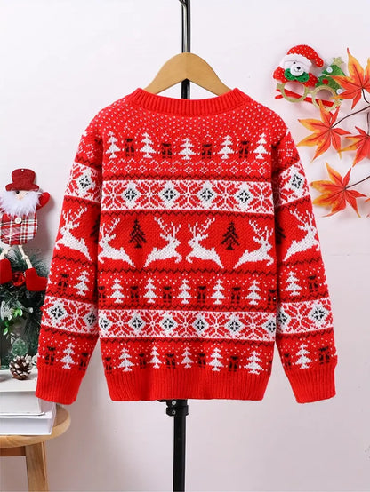 CozyXmas - Red Reindeer Sweater Unisex