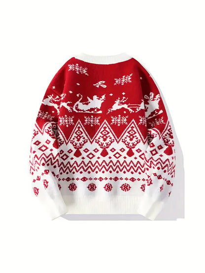 CozyXmas - Red And White Christmas Sweater Unisex