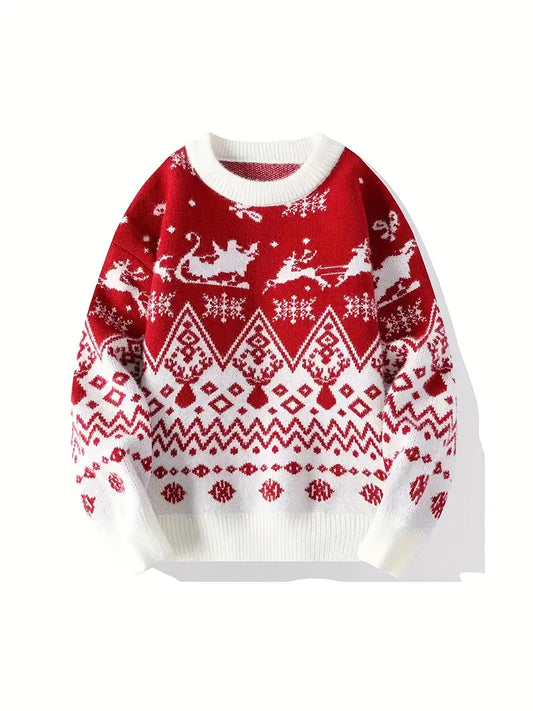 CozyXmas - Red And White Christmas Sweater Unisex